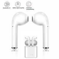 I7s tws słuchawki bezprzewodowe Bluetooth 5.0 słuchawki sportowe słuchawki douszne zestaw słuchawkowy z mikrofonem etui z funkcją ładowania słuchawki dla wszystkich smartfonów 4